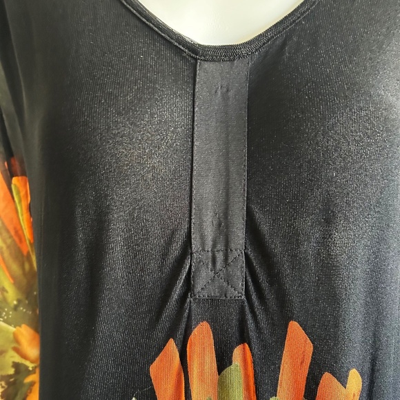 Unique Floral pattern dress, bright and colourful, Size XL - Picture 6 of 13